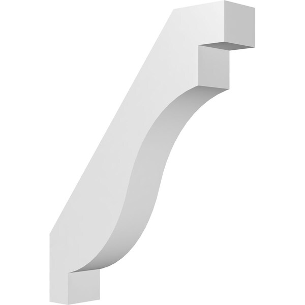 Ekena Millwork 3-in. W x 14-in. D x 18-in. H Copenhagen Architectural Grade PVC Knee Brace BRCP03X14X18CHG - main